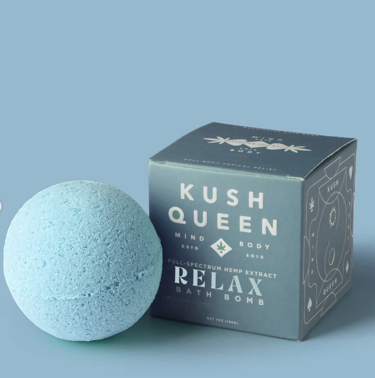 kush queen cbd bath bomb relief