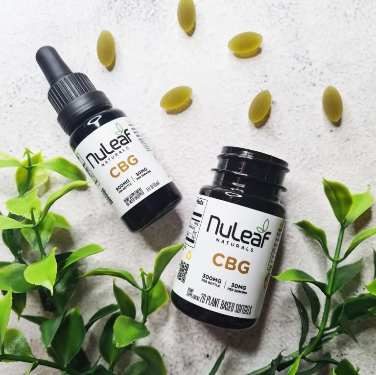 nuleaf naturals full spectrum cbg oil, cbg sofgels