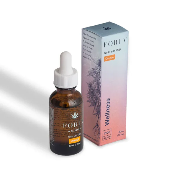 foria wellness oranage tonic with cbd oil
