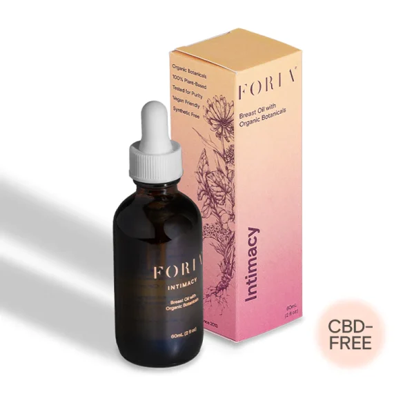 Foria intimacy organic breast oil