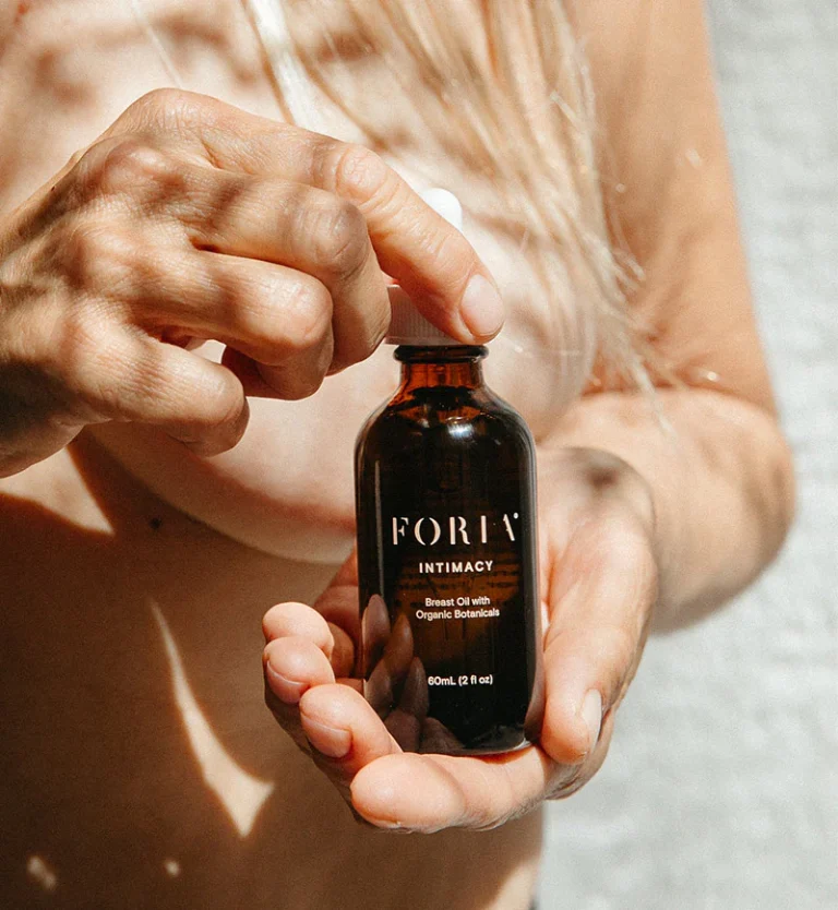 Foria intimacy organic breast oil