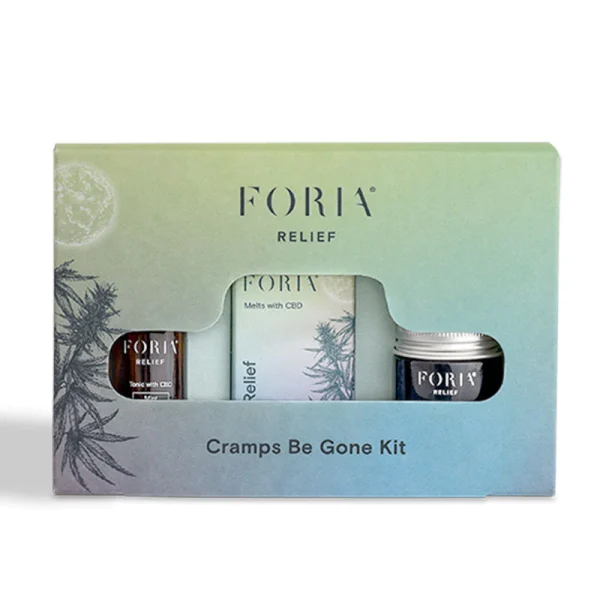 FORIA wellness cramp be gone relief cbd, period
